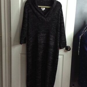 Avenue 14/16 Cowl Neck Soft Sweater Dress, Classic, Professional, Bohemian chic